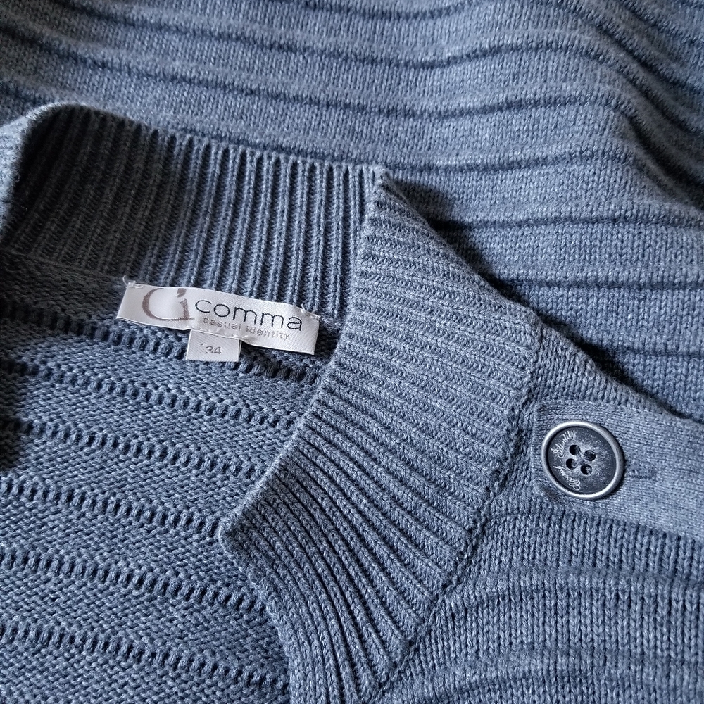 G Comma Knitted Cardigan Gray Size 4 - Picture 4 of 6
